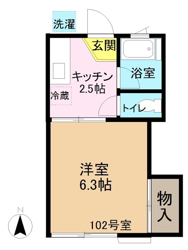園山ハイツ  間取り図