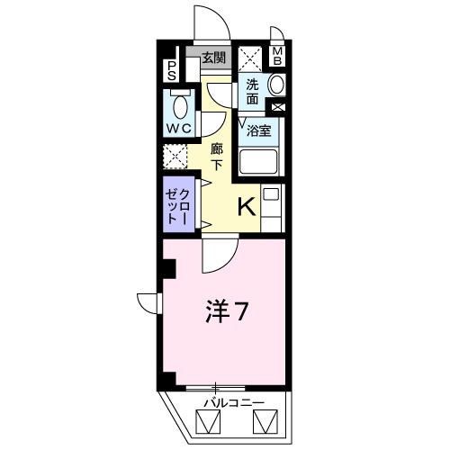 オルジュ本町Ⅱ 間取り図