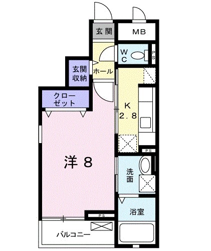 プリズプランタンⅡ 間取り図