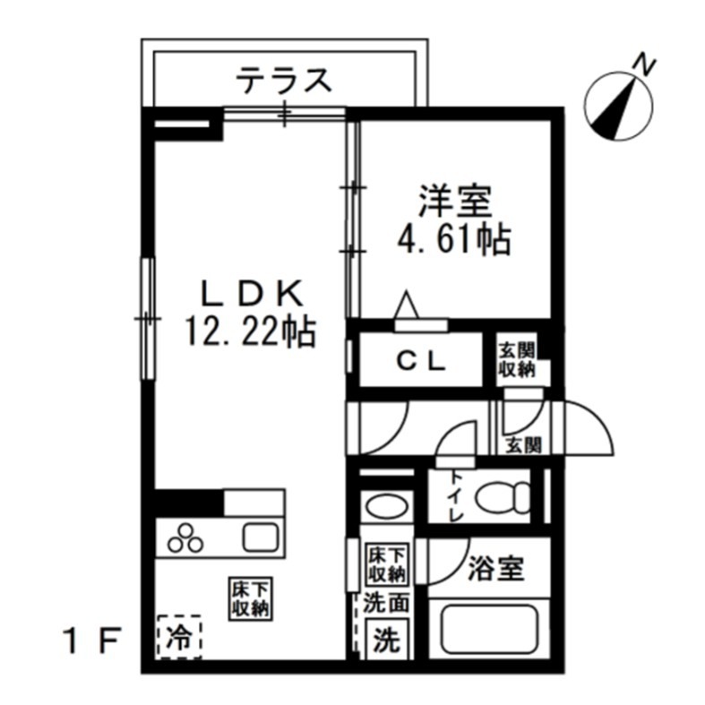 (仮)国立市谷保4丁目PJ　新築共同住宅A棟 間取り図