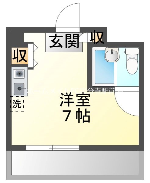 かとれあマンション  間取り図