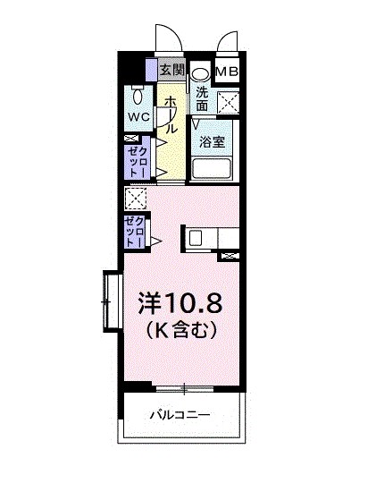 アベニール国立 間取り図