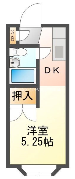 ヘリオス378谷保 間取り図