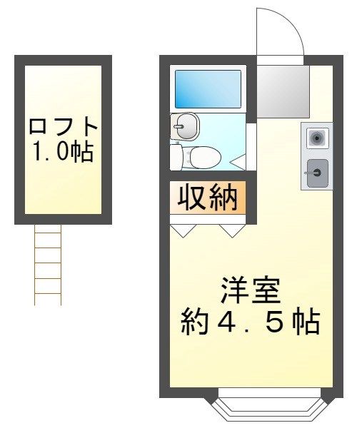 ハイツK&amp;amp;KⅢ 間取り図