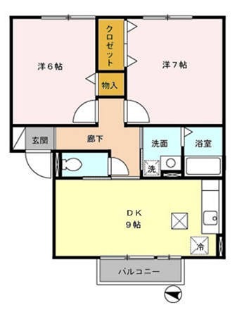 クレセント1 間取り