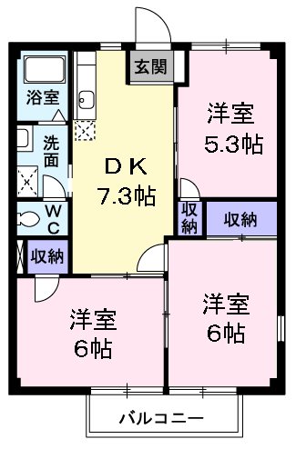 あきる野ビューラー 間取り