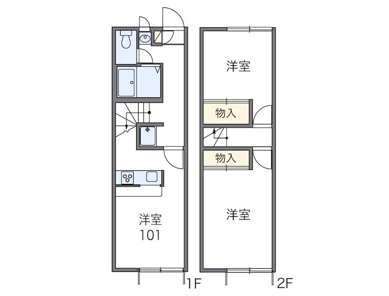 レオパレス栄2 間取り