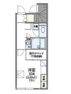 レオパレスセンターウエスト1 間取り