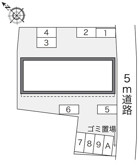 レオパレス今寺3丁目 駐車場
