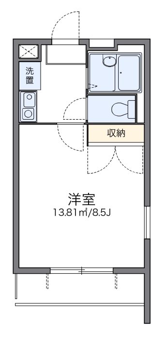 レオパレスビューフレア 間取り