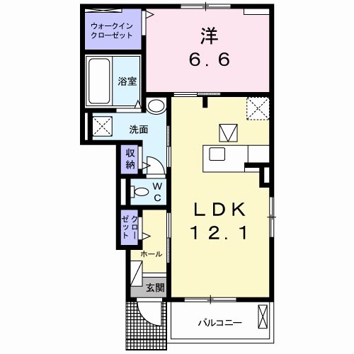 コリーヌメゾンA 間取り
