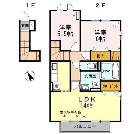 イーストコテージ 間取り