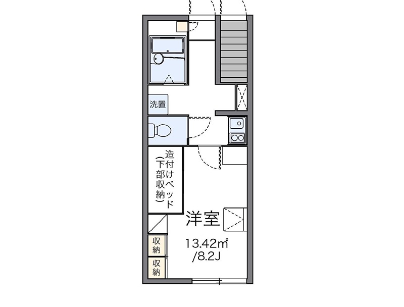 レオパレスHSIRIVER2 間取り