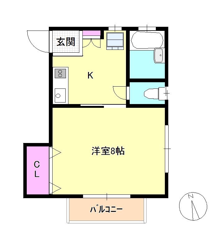 ハタノコーポみなみ野１ 間取り