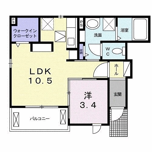 カーサデアモーレ2 間取り