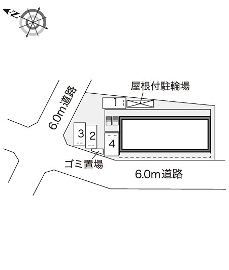 レオパレス松並 駐車場