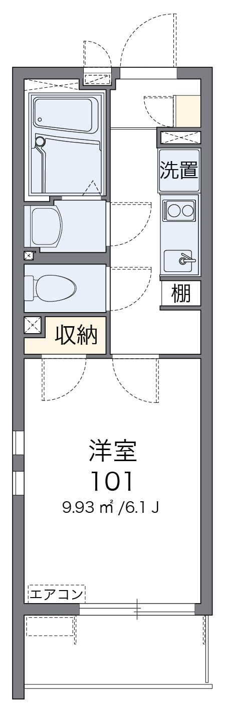 クレイノ立川ピュアコート 間取り