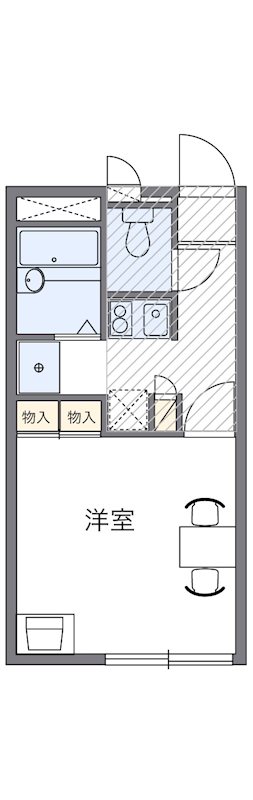 レオパレスシャローム 間取り
