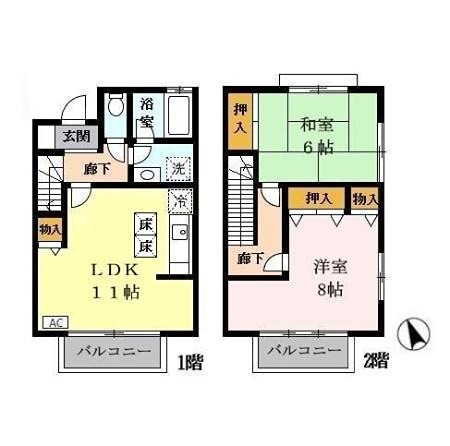 セントラルコートＮ 間取り