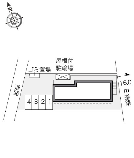 レオパレスアーベントロート 駐車場