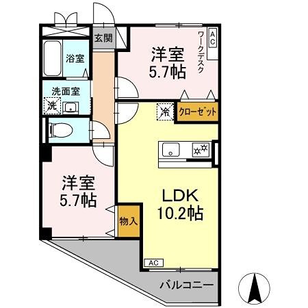 アビリアなごみ 間取り