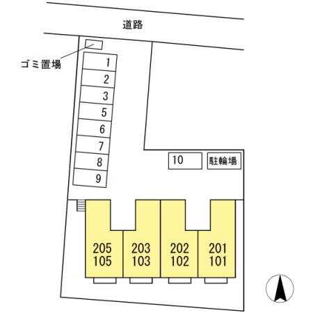 サンパレス青梅 駐車場