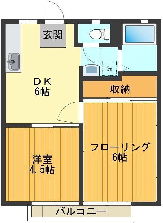 サニーハイツ岸野 間取り