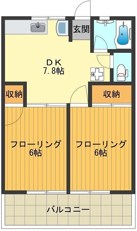 シティハイムひかりハイツ 間取り