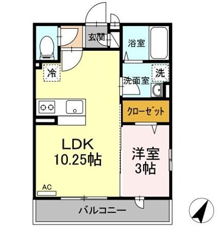 ヴェルドミールB 間取り
