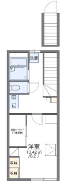 レオパレスＣａｌｍ戸倉2 間取り