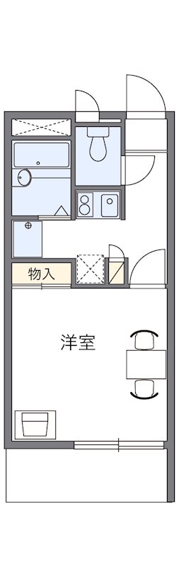 レオパレスＮＩＳＨＩＧＡＩ2 間取り