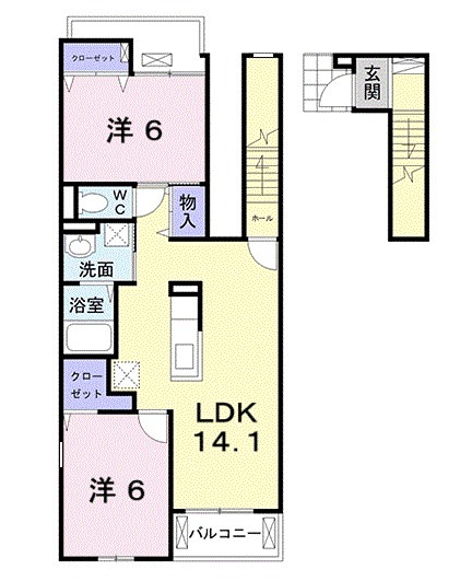アイフラット日新2 間取り