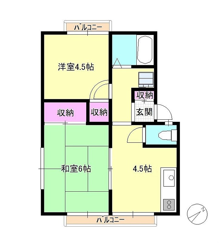 エステートピア中舟田 間取り