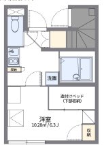 レオパレスセンターウエスト1 間取り