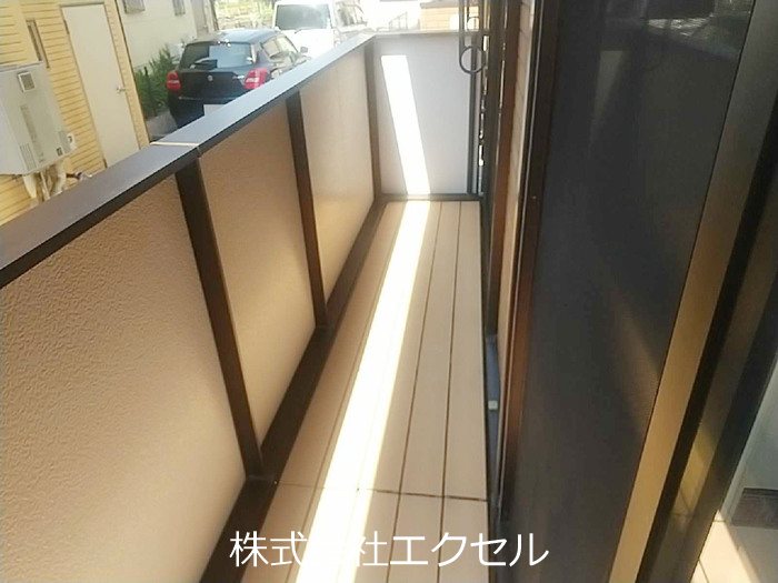 オレンジフローラ ベランダ