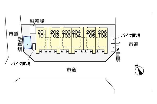 カーサプラシード 駐車場
