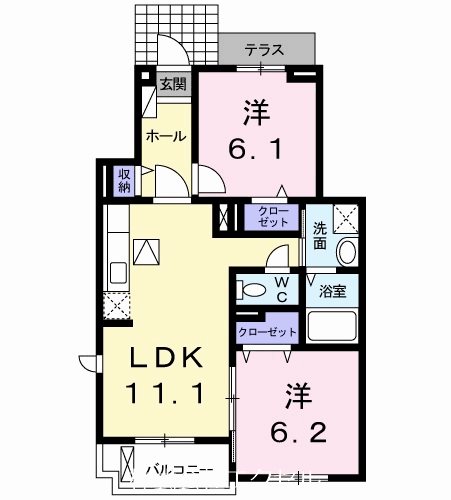 東京都立川市西砂町６丁目 間取り