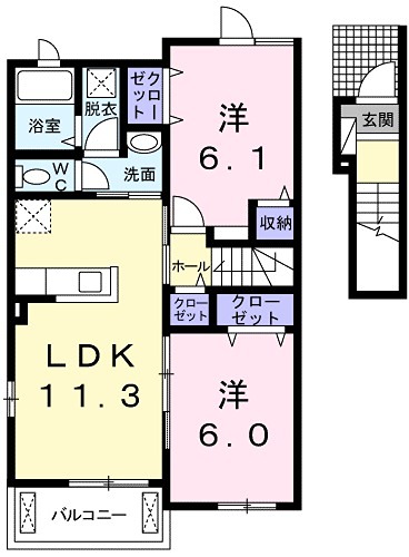 東京都青梅市長淵２丁目 間取り