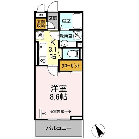 Grandstation宮上1 間取り