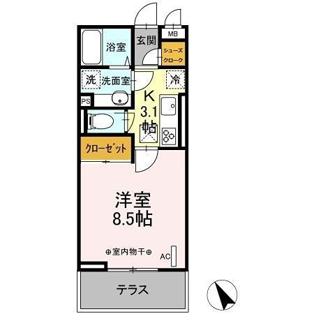 Grandstation宮上1 間取り