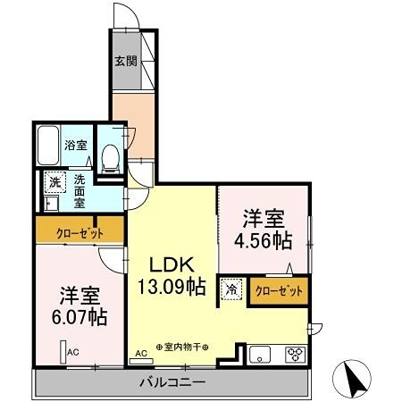 カーサ門源 間取り