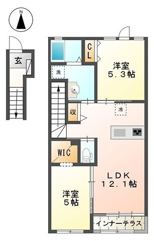 東京都東大和市向原４丁目 間取り