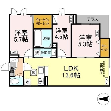 Dスクエア本町 間取り