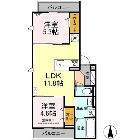 Dアセット武蔵台 間取り