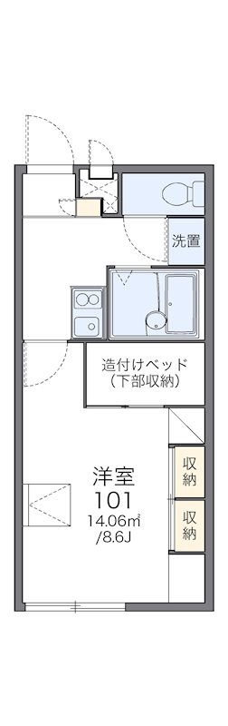 レオパレスアヴニールA 間取り