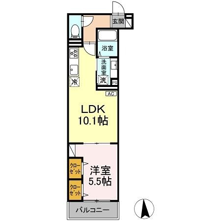 Dアセット栄町 間取り