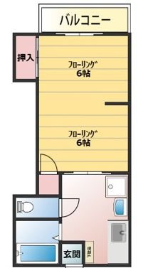ハイツ江添 間取り