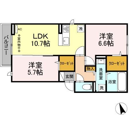 アールドソレイユ  間取り