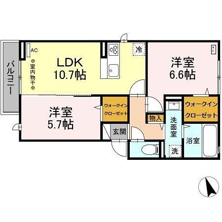 アールドソレイユ  間取り