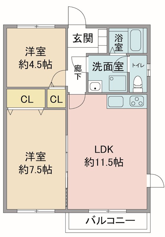 エスポワールいずみ  間取り